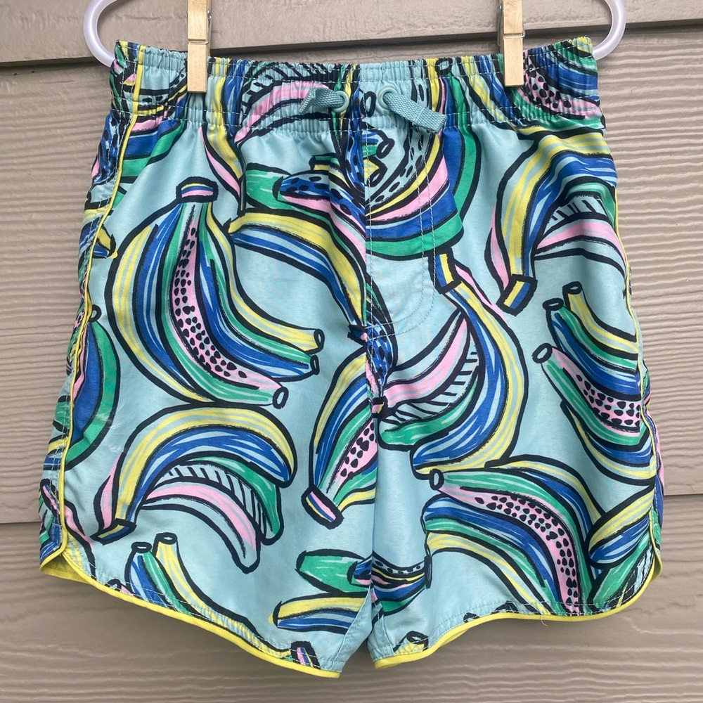 Hanna Andersson Boys Bananas Swim Trunks